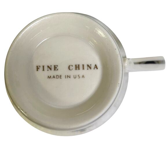 Royal Devon Triomphe Retired 'Christmas' Platinum Trim Cup/Saucer-Set of 3-Rare - Picture 6 of 6